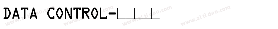 Data Control字体转换